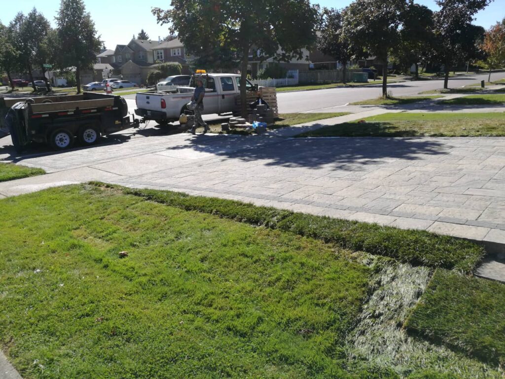 interlocking pavers installation1