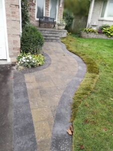 Front porch and walkway pavers interlocking pickering2